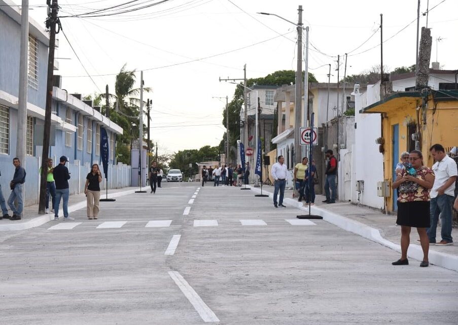 Inauguran Pavimentaci N De La Calle Lazaro Cardenas En La Colonia Nuevo