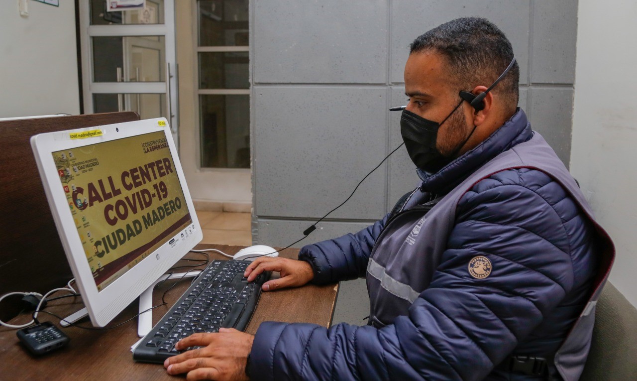EN CIUDAD MADERO, FAVORABLE LA RESPUESTA AL SERVICIO DEL CALL CENTER COVID-19.