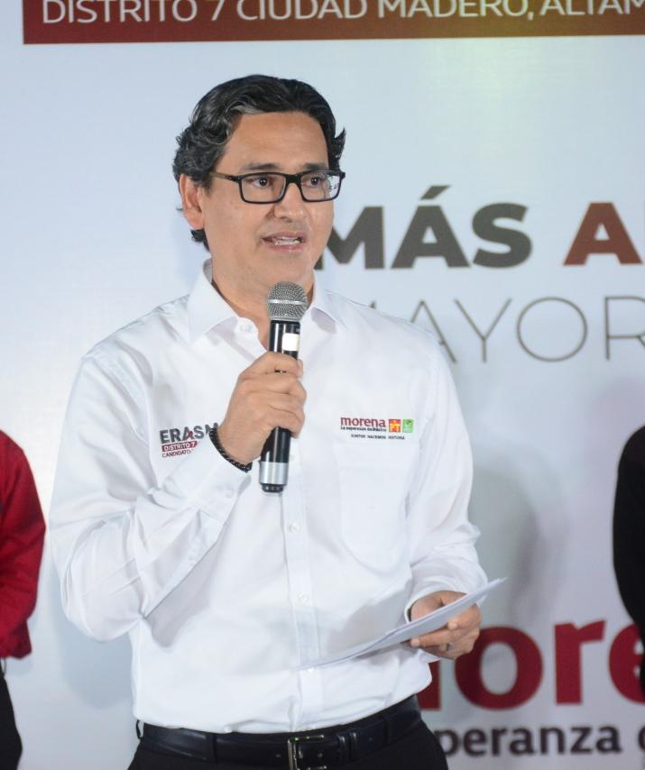 Ha llegado el tiempo de la esperanza a Tamaulipas: Erasmo González.