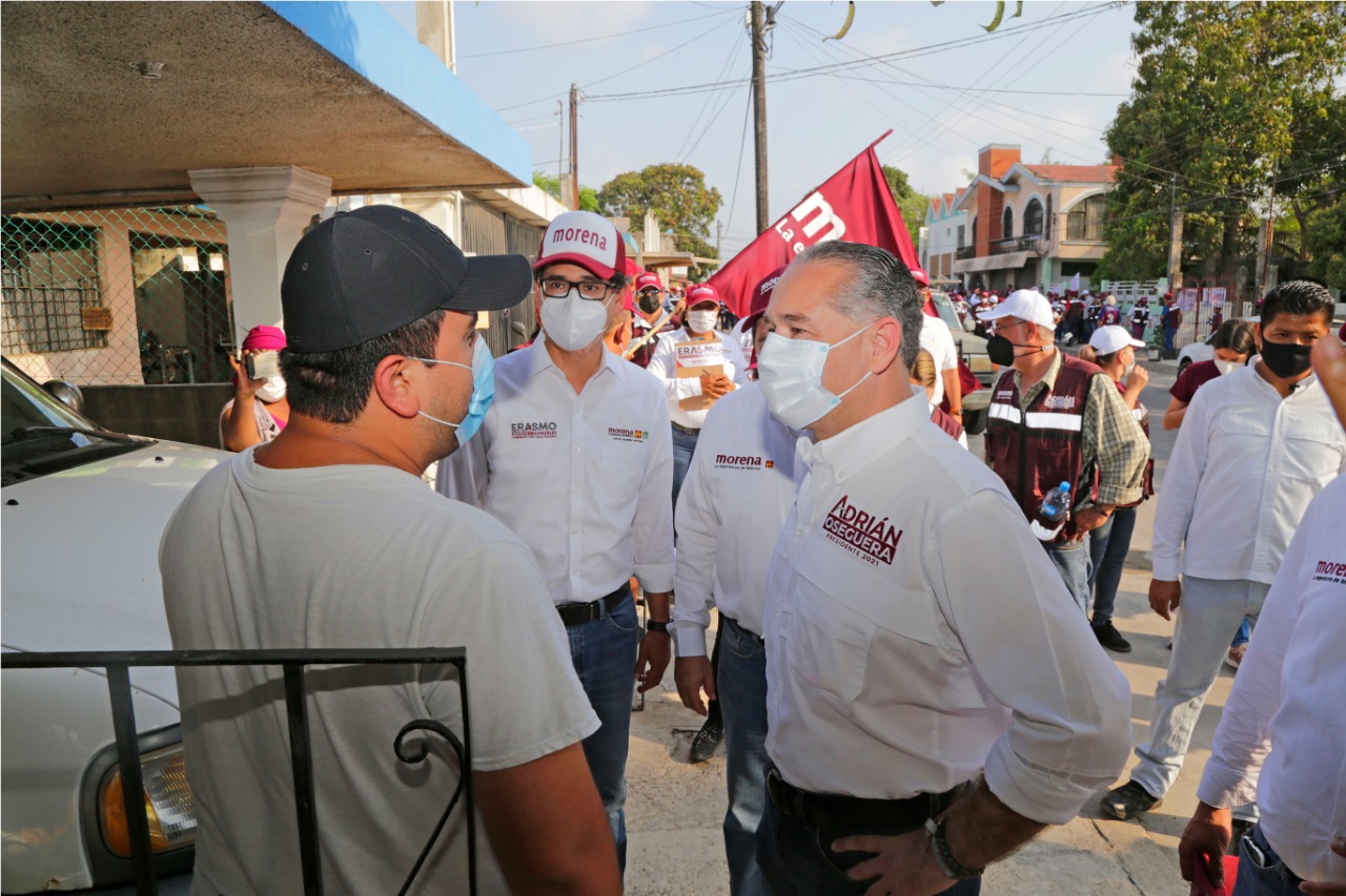 JUNTOS SEGUIREMOS CONSOLIDANDO  A CIUDAD MADERO: ADRIÁN OSEGUERA