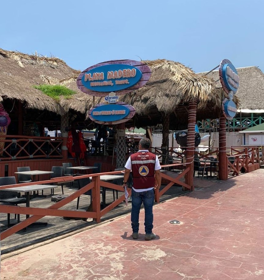 VERIFICAN QUE NEGOCIOS CUMPLAN CON MEDIDAS DE SEGURIDAD EN MIRAMAR.