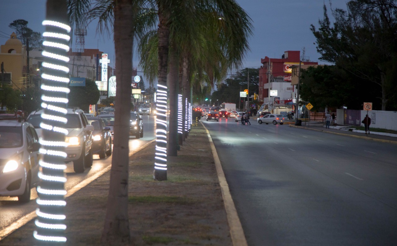 PIDE GOBIERNO DE CIUDAD MADERO CUIDAR ILUMINACIÓN NAVIDEÑA