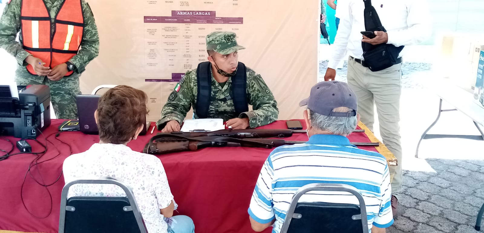 ENTREGAN LANZAGRANADAS CASERO EN MÓDULO DE CANJE DE ARMAS.