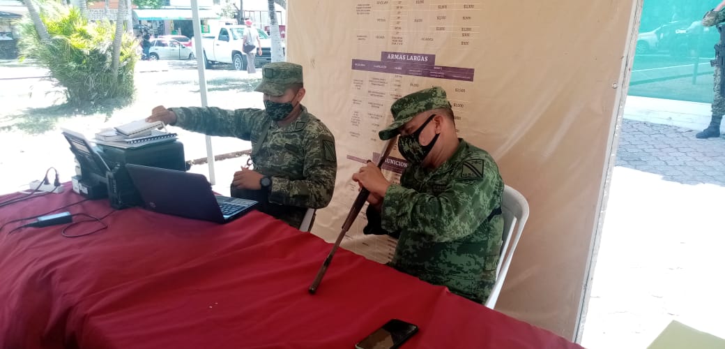 AMPLÍAN OPERACIÓN DEL MÓDULO DE CANJE DE ARMAS EN MADERO.