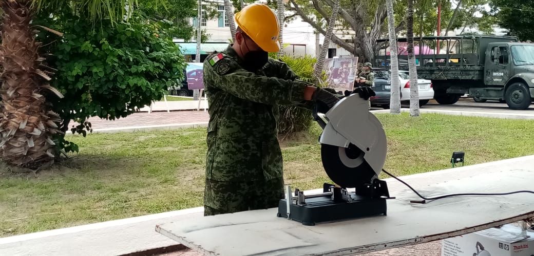 ENTREGAN GRANADA EN MÓDULO DE CANJE DE ARMAS EN MADERO.
