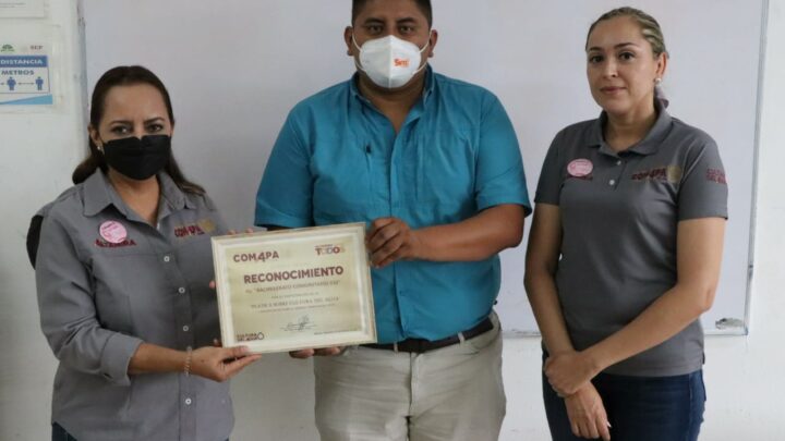 RECIBEN ALUMNOS DEL TELEBACHILLERATO 010 PLÁTICA SOBRE EL CUIDADO DEL AGUA