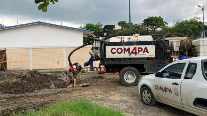 COMAPA ALTAMIRA BRINDA MANTENIMIENTO A COLECTORES Y LÍNEAS DE DRENAJE