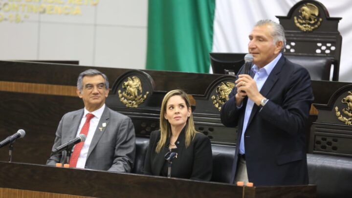 Presenta Adán Augusto Minuta de Reforma Sobre Mandos de Seguridad a Diputados de Tamaulipas