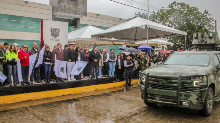 DAN BANDERAZO A OPERATIVO DE SEGURIDAD DEL BUEN FIN Y DECEMBRINO EN CIUDAD MADERO
