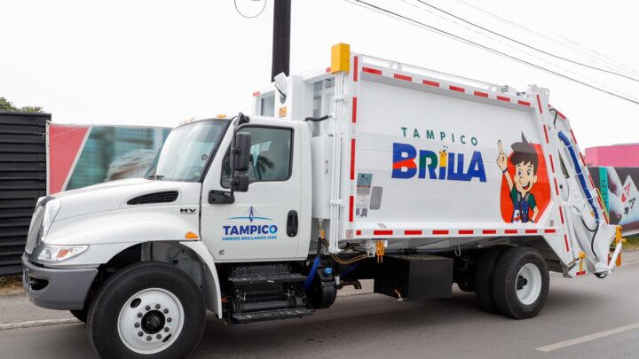 INCORPORAN NUEVO CAMIÓN RECOLECTOR DE BASURA EN TAMPICO