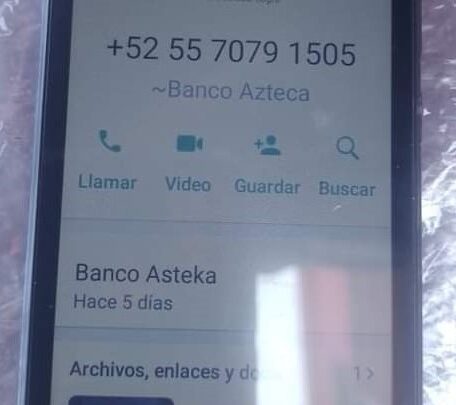 ESTAFAN A PERSONA DE LA TERCERA EDAD MEDIANTE UNA LLAMADA TELEFONICA