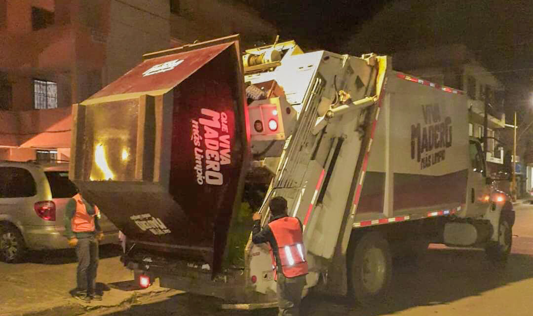 INTECIFICAN RECORRIDOS DE RECOLECCIÓN D EBASURA EN CIUDAD MADERO.