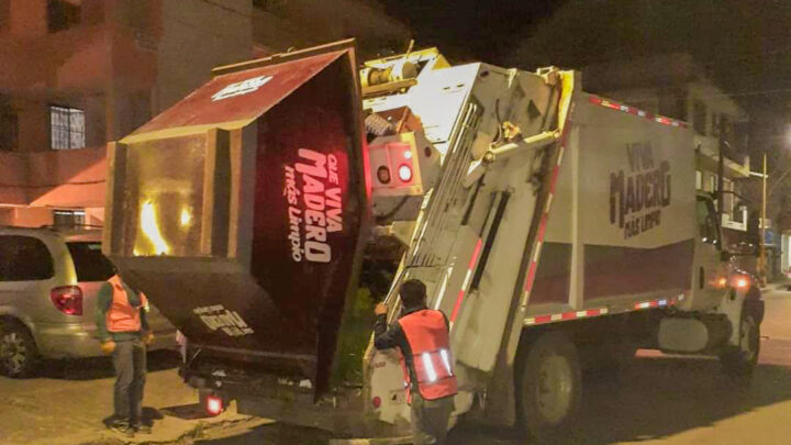 INTECIFICAN RECORRIDOS DE RECOLECCIÓN D EBASURA EN CIUDAD MADERO.