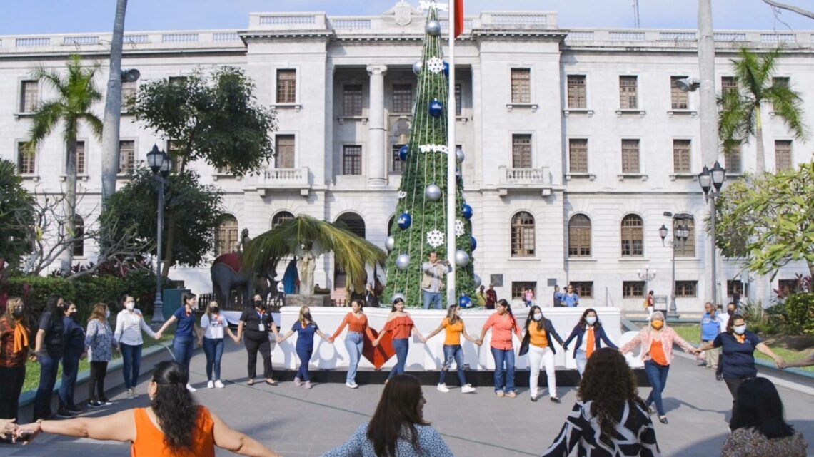 REALIZAN EN TAMPICO CADENA DE SORORIDAD POR LA PROTECCIÓN DE LAS MUJERES