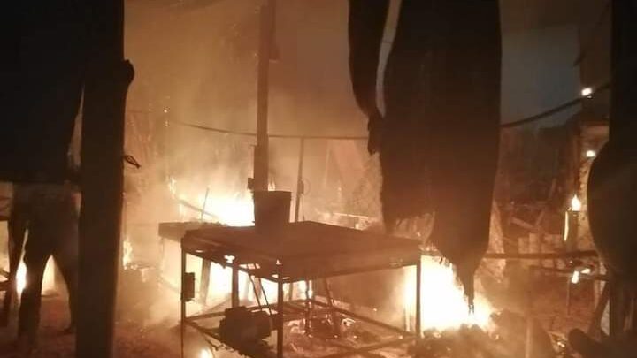 SE INCENDIA TALLER DE CARPINTERIA  EN CEDES CD. VICTORIA