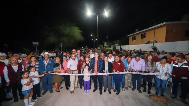 INAUGURA ARMANDO MARTÍNEZ IMPORTANTES OBRAS EN VILLA CUAUHTÉMOC