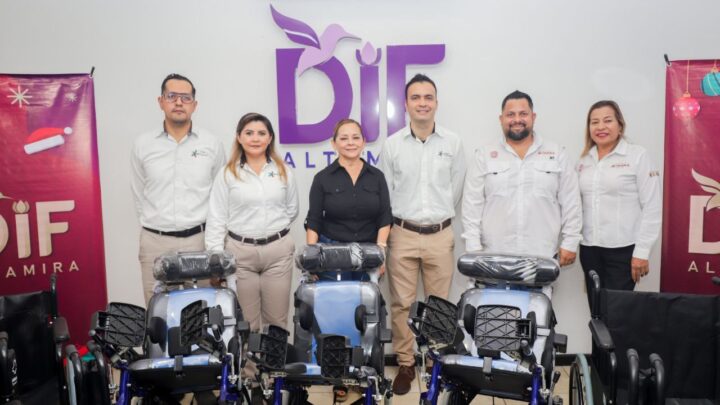 INDUSTRIA PRIVADA Y DIF ALTAMIRA ESTRECHAN LAZOS DE AMISTAD CON DONACIÓN DE SILLAS DE RUEDAS.