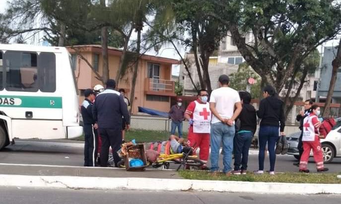 CICLISTA ARROLLADO EN LAGUNA DEL CARPINTERO DE TAMPICO