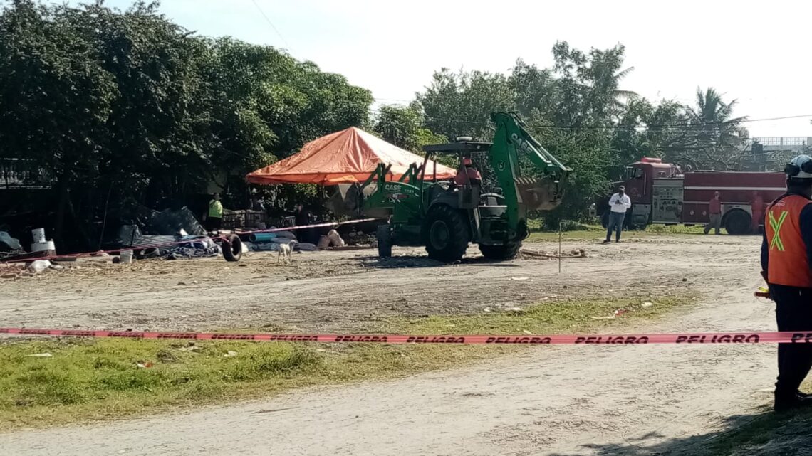 CONTINÚAN TRABAJOS DE REPARACIÓN DE LÍNEA DONDE SE REGISTRÓ FUGAS DE GAS EN COLONIA LAS FLORES.