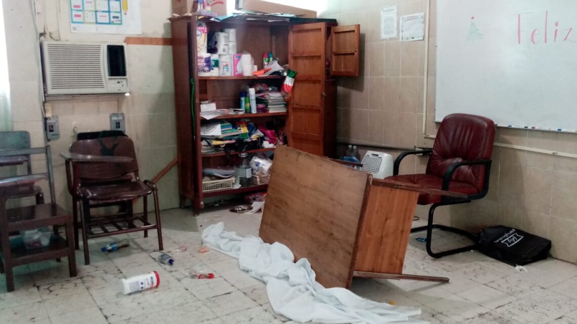 INVESTIGACIÓN DE ESCUELA VANDALIZADA CONTINÚA.