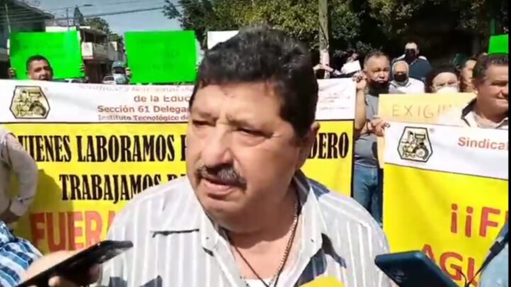 TERCER PLANTÓN DE SINDICALIZADOS DEL TECNOLÓGICO DE MADERO.