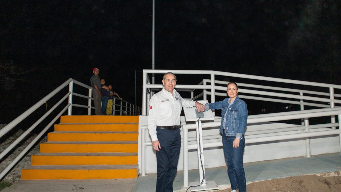 CONSTRUYE GOBIERNO DE ADRIÁN OSEGUERA PUENTE PEATONAL EN COLONIAS VULNERABLES