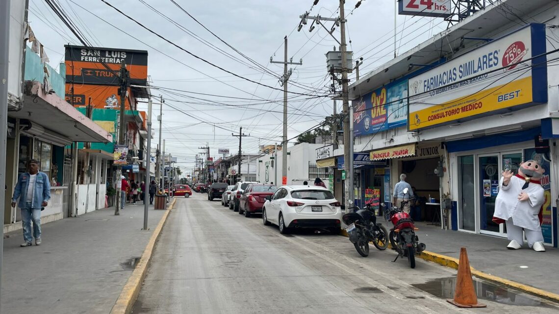 LA MODERNIZACIÓN NO LLEGO A LA ZONA CENTRO, DEJAN INCONCLUSA OBRA AL 70%
