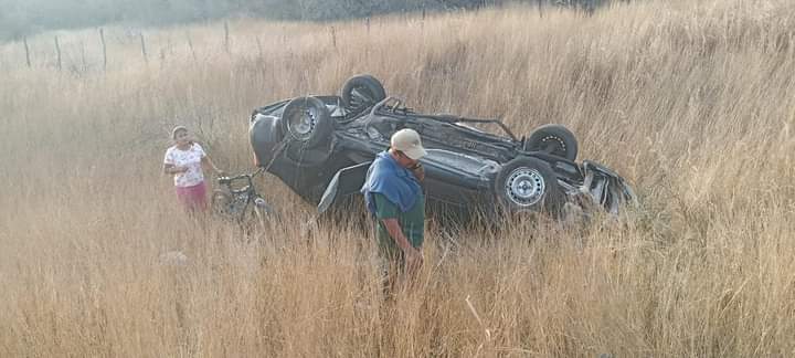 AUTOMÓVIL CAE EN  BARRANCO EN EL TRAMO ALDAMA-SOTO LA MARINA
