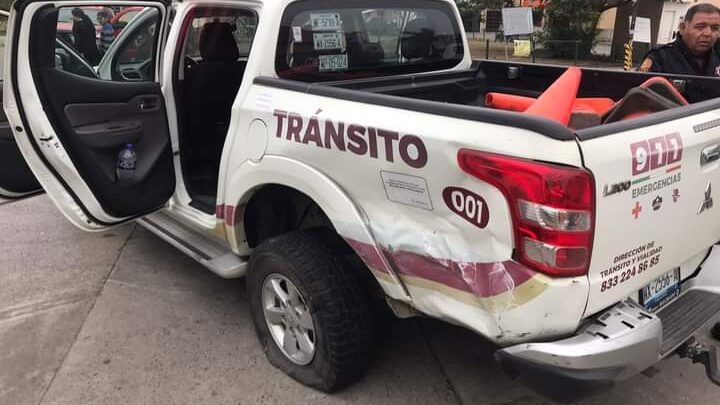 Tránsito Cafre Provoca Choque en Altamira