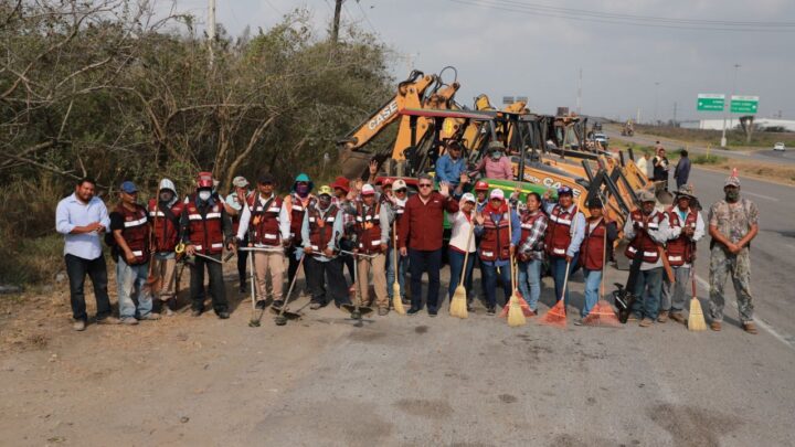 EFECTÚA GOBIERNO DE ALTAMIRA SEGUNDA JORNADA DE LIMPIEZA EN CORREDOR URBANO LUIS DONALDO COLOSIO
