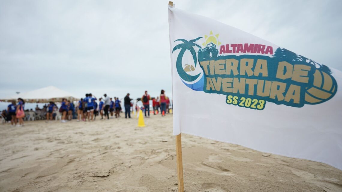 DAN INICIO EN LA PLAYA TESORO DE ALTAMIRA LAS ACTIVIDADES DEPORTIVAS CON TORNEOS DE VOLEIBOL Y FÚTBOL