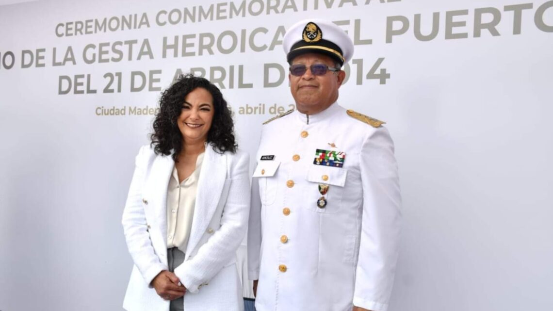 Asiste Secretaria del Trabajo de Tamaulipas al CIX Aniversario de la Gesta Heroica de la Defensa del Puerto de Veracruz
