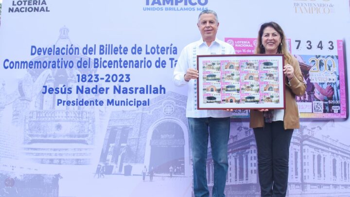 DEVELAN BILLETE DE LOTERÍA NACIONAL CONMEMORATIVO AL BICENTENARIO DE TAMPICO