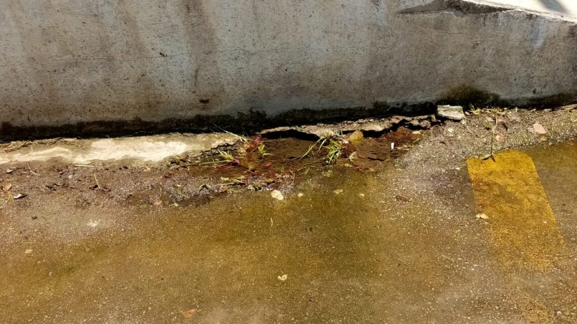 COMAPA TIENE 3 MESES SIN ATENDER FUGA DE AGUAS NEGRAS. COMAPA TIENE 3 MESES SIN ATENDER FUGA DE AGUAS NEGRAS.