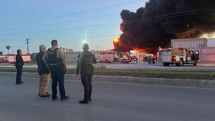Atiende Proteccion Civil Tamaulipas Incendio de Pipas