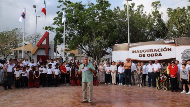 INAUGURA ARMANDO MARTÍNEZ IMPORTANTES OBRAS EN EL MARCO DEL 274 ANIVERSARIO DE ALTAMIRA