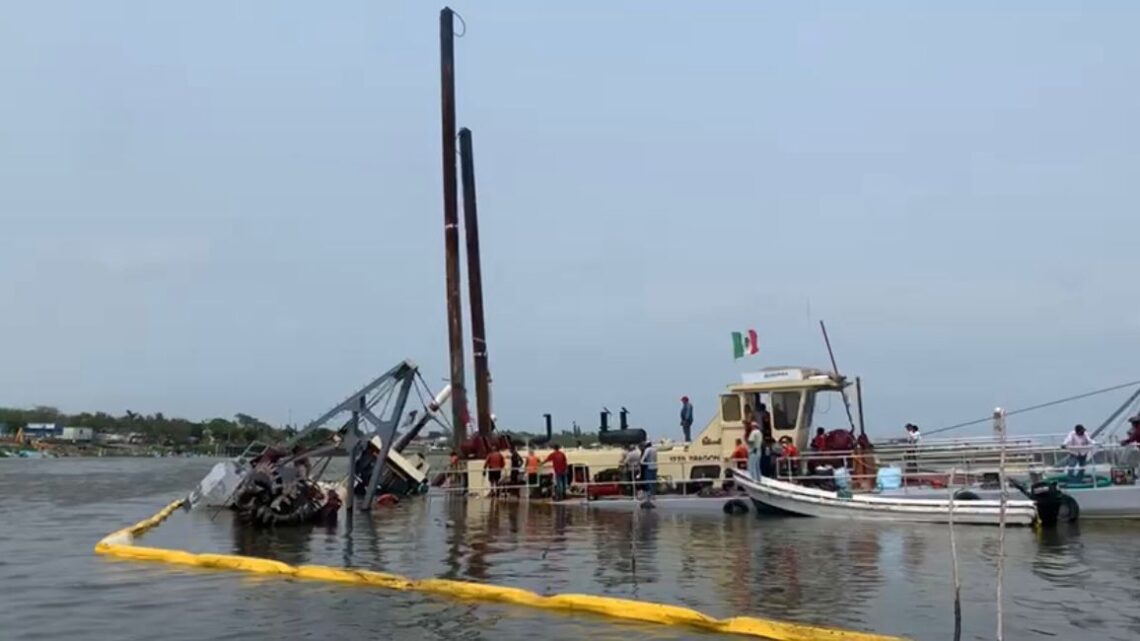 ATENDIDO EL ASPECTO ECOLÓGICO DURANTE HUNDIMIENTO DE DRAGA: ARMANDO MARTÍNEZ MANRÍQUEZ