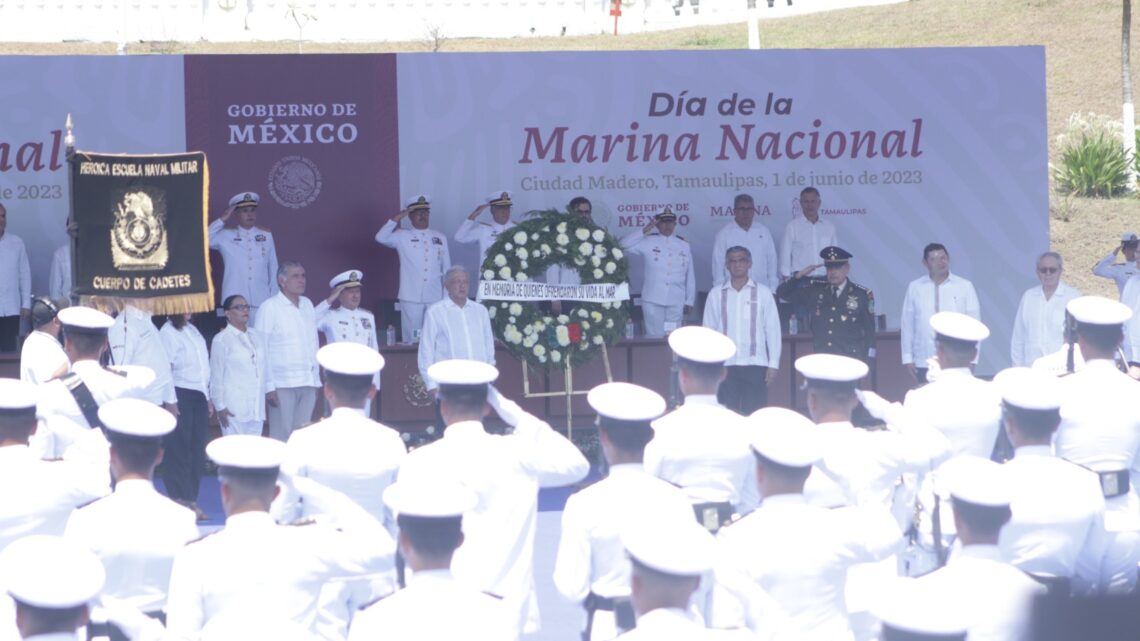 ENCABEZA AMLO CONMEMORACIÓN DEL DÍA DE LA MARINA NACIONAL.