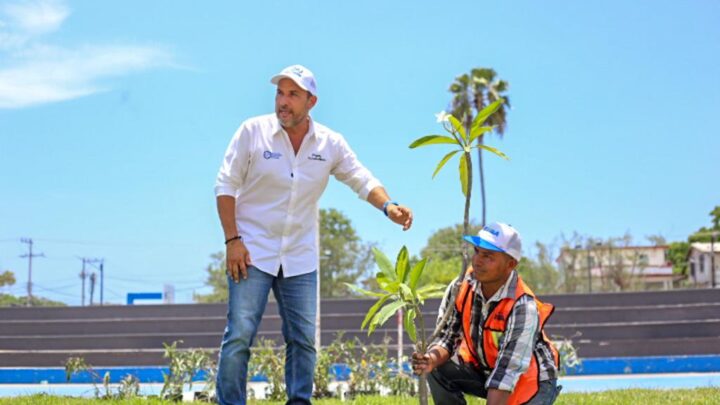 ENCABEZA PEPE SCHEKAIBÁN ACCIONES DE REFORESTACIÓN EN ESPACIOS PÚBLICOS