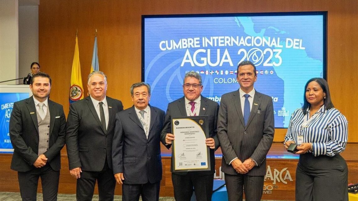 DESTACA ARMANDO MARTÍNEZ MANRÍQUEZ EN LA CUMBRE INTERNACIONAL DEL AGUA 2023 EN BOGOTÁ, COLOMBIA