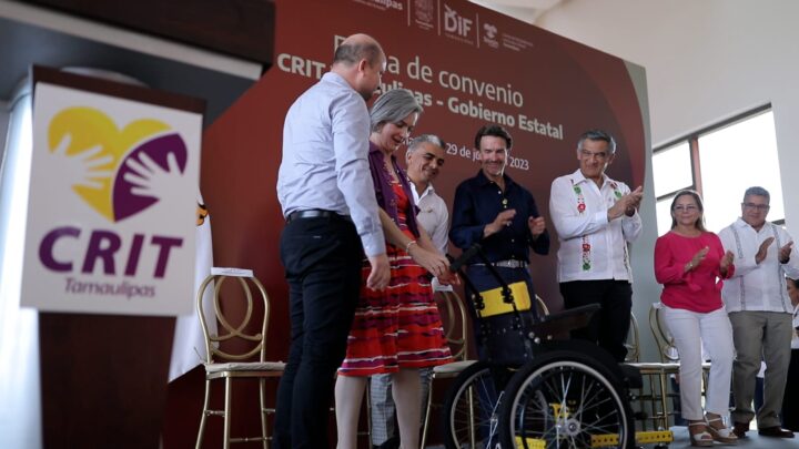 Recibe DIF Tamaulipas 20 Sillas de Ruedas Especiales Donadas Por el CRIT Altamira