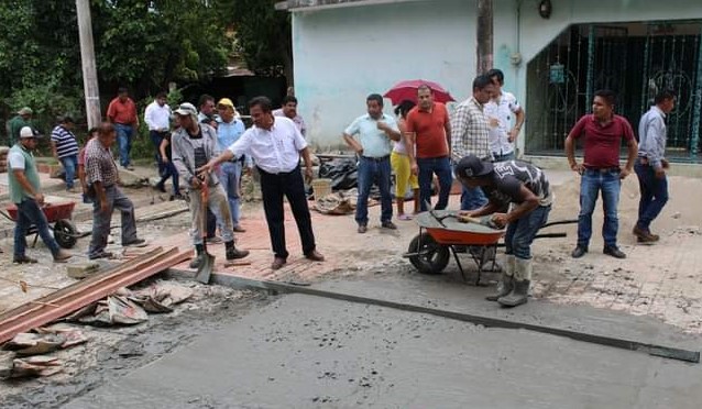 INTENSO RECORRIDO DE SUPERVISIÓN DE OBRA EN TEMPOAL