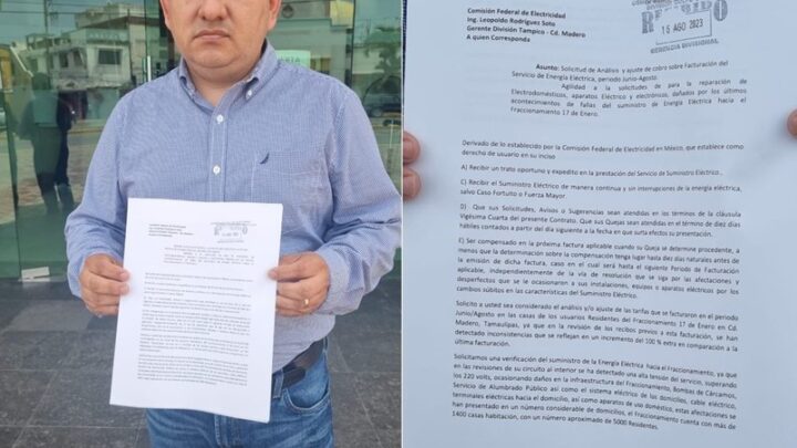 EXIGEN A CFE HACERSE CARGO DE DAÑOS OCASIONADOS POR DESAJUSTES EN EL SUMINISTRO DE ENERGÍA.