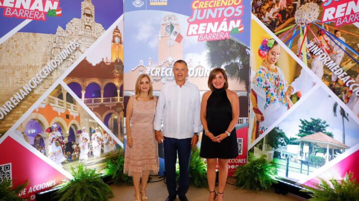 Asiste Rosa González al Segundo Informe de Labores del Alcalde de Mérida,Yucatán