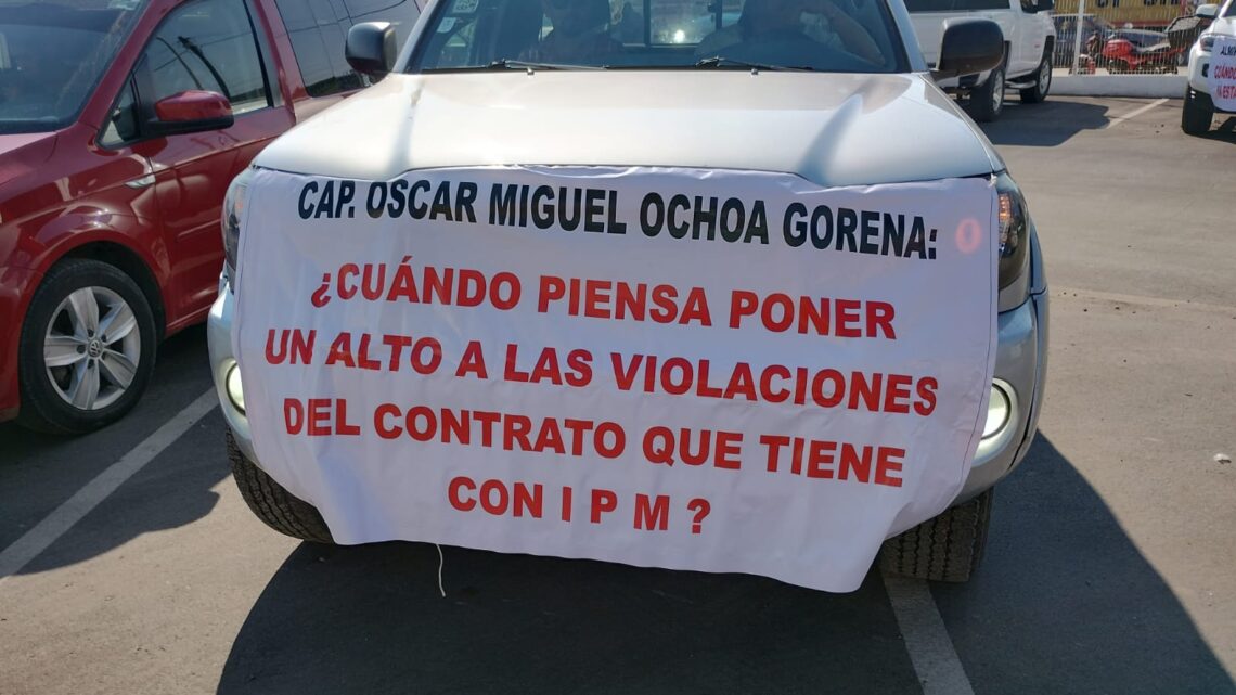 AHORA TRANSPORTE DE CARGA PROTESTA EN EL SUR; ASIPONA ALTAMIRA HACE MAL SU CHAMBA