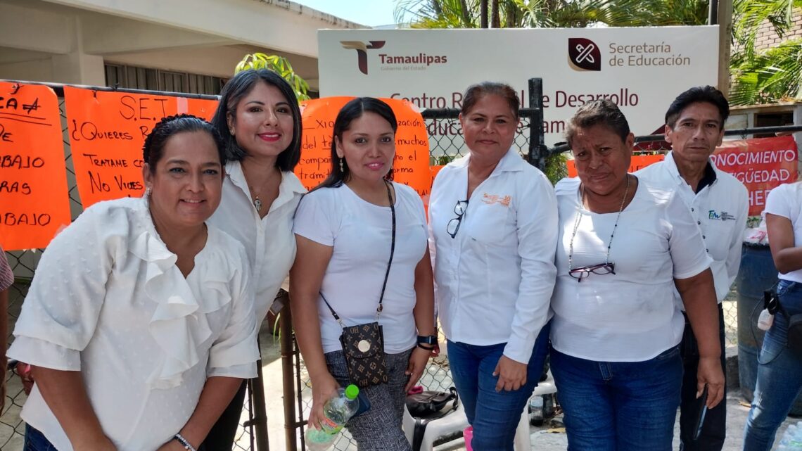 CARGAN MAESTROS DE TAMPICO CON AMENAZAS DE LA SET TRAS PARO SINDICAL