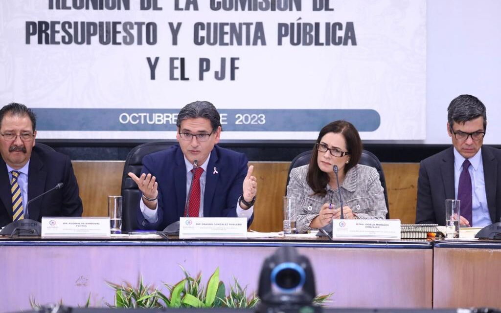 ERASMO GONZÁLEZ ANALIZA CON SCJN Y CJF REQUERIMIENTOS PRESUPUESTALES DEL EJERCICIO 2024 ERASMO GONZÁLEZ ANALIZA CON SCJN Y CJF REQUERIMIENTOS PRESUPUESTALES DEL EJERCICIO 2024