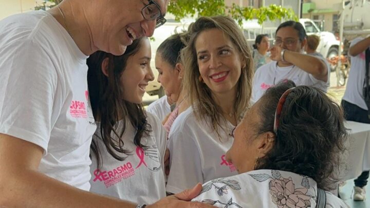 Jornada “Erasmo en tu Colonia” se Unió a la Lucha Contra el Cáncer de Mama