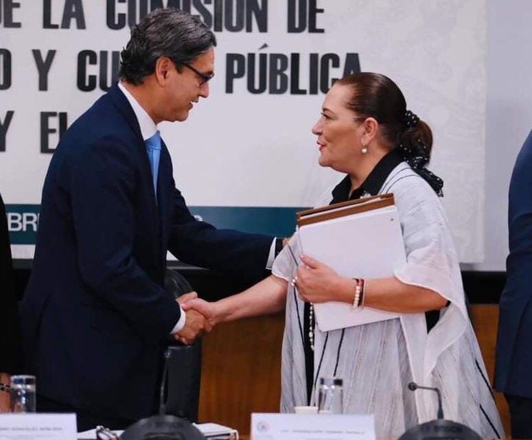 Preside Erasmo González reunión con la Consejera Presidenta del INE para el diálogo del PPEF 2024 Preside Erasmo González reunión con la Consejera Presidenta del INE para el diálogo del PPEF 2024
