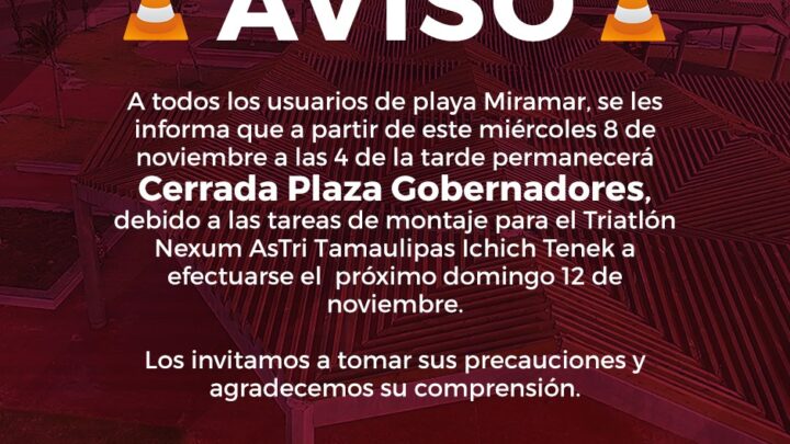 PREPARAN PLAYA MIRAMAR PARA SER ESCENARIO DEL TRIATLÓN NEXUM ASTRI TAMAULIPAS ICHICH TENEK 2023